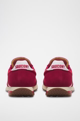 Zapatillas de nobuk Trainer 80 - Rojo y blanco