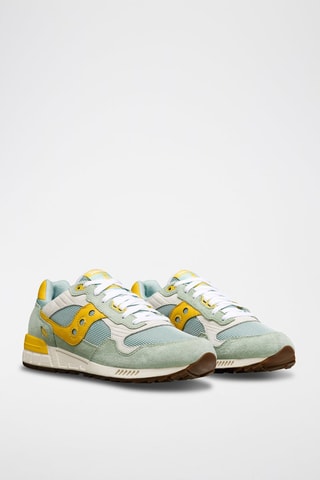 Baskets en nubuck Shadow 5000 - Menthe et jaune