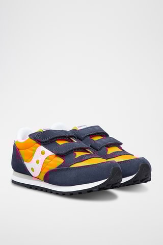 Zapatillas de nobuk Jazz Double HL - Negro y naranja