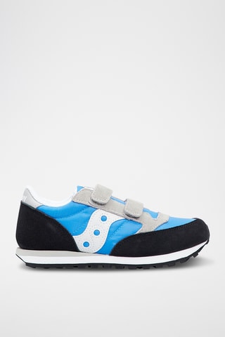 Zapatillas de nobuk Jazz Double HL - Negro y celeste