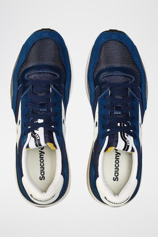 Baskets en nubuck Jazz nxt - Bleu marine et blanc