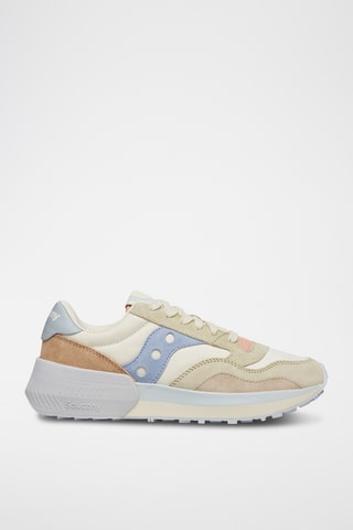 Zapatillas de nobuk Jazz Nxt - Beige y celeste
