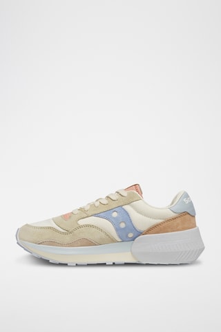 Zapatillas de nobuk Jazz Nxt - Beige y celeste