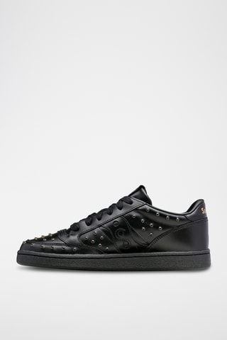 Baskets en cuir Jazz Court - Noir