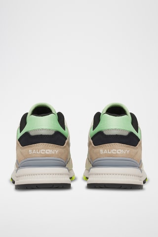 Zapatillas de piel Courageous - Verde claro y beige