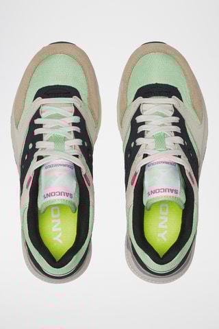 Zapatillas de piel Courageous - Verde claro y beige