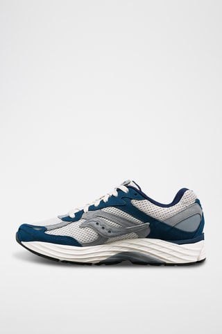 Zapatillas de piel Progrid Omni 9 - Azul petróleo y gris