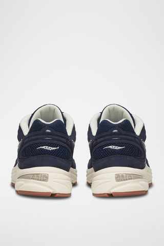 Baskets en cuir Grid Jazz 9 - Bleu marine