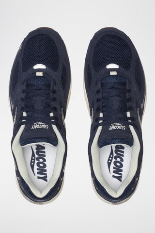 Baskets en cuir Grid Jazz 9 - Bleu marine