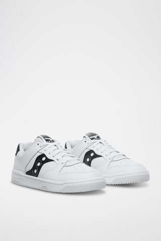 Zapatillas de piel Hawk - Blanco y negro