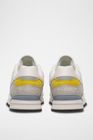 Zapatillas de piel Courageous - Blanco y gris