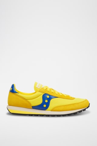 Zapatillas de piel Trainer 80 - Amarillo y azul rey