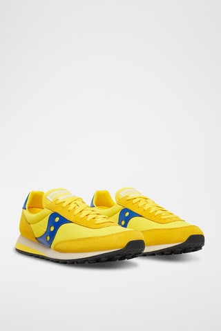 Zapatillas de piel Trainer 80 - Amarillo y azul rey