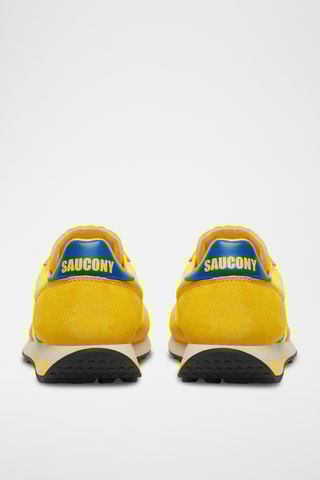 Zapatillas de piel Trainer 80 - Amarillo y azul rey