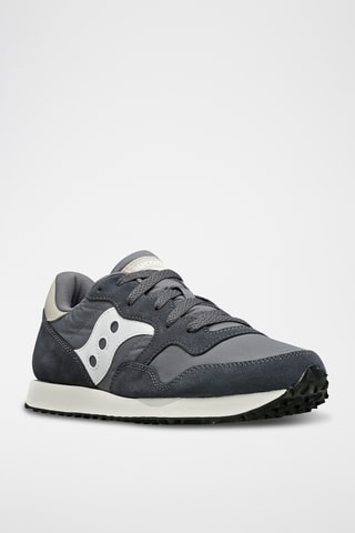 Zapatillas de entrenamiento de piel DXN - Gris oscuro