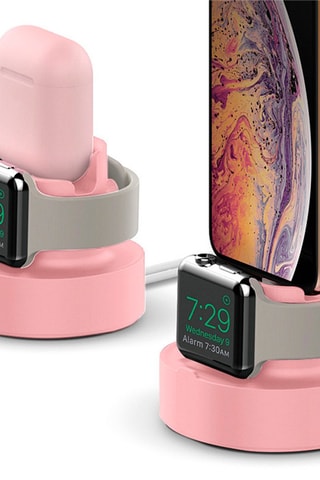 Base de carregamento 2 em 1 para Apple Watch, AirPods e smartphone -Rosa - EKO
