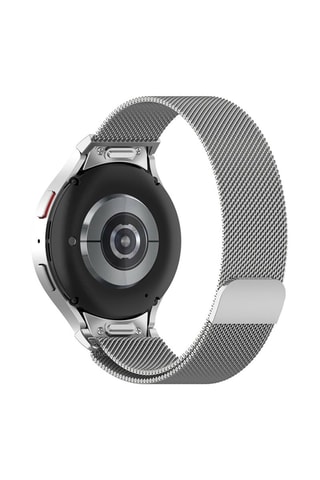 Bracelete em aço para relógio Samsung Galaxy Watch 4, 5 e 6 - Prateado  - EKO