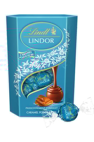 4 x Lindor Caramel Pointe de Sel - 200 g