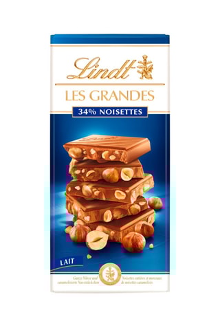 2 x tablettes Les Grandes lait 34% Noisettes - 150 g