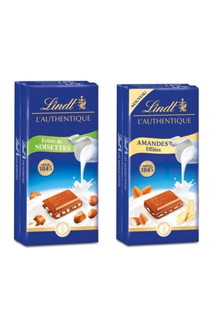 2x Lot de 3 tablettes 100g L'authentique au lait Lindt