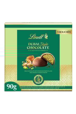 2 x boîtes pralines Dubaï Style Lindt - Pistache et kadaïf - 90 g