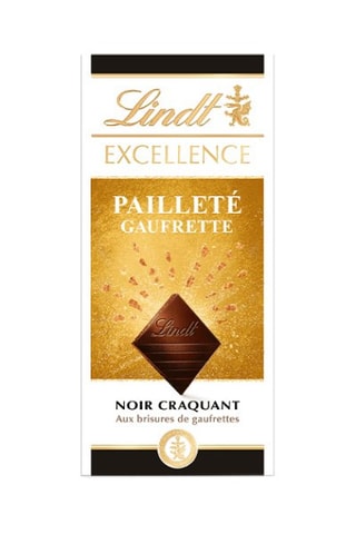 4 x Tablette Excellence Noir Gaufrette - 100 g