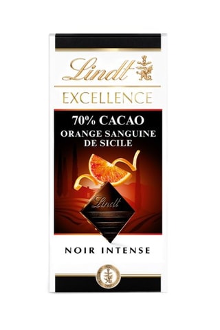 4 x Tablette Excellence Noir orange sanguine 70% - 100 g