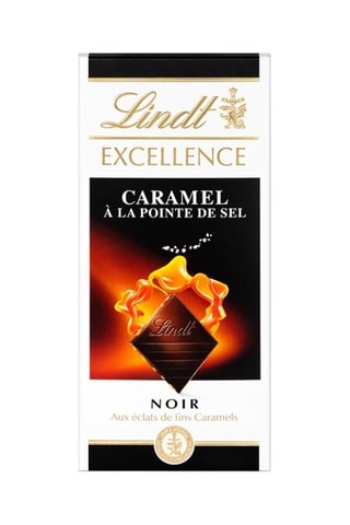 4 x Tablette Excellence Noir Caramel à la pointe de sel - 100 g
