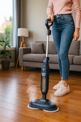 Mopa de vapor giratoria - 20 min de autonomía