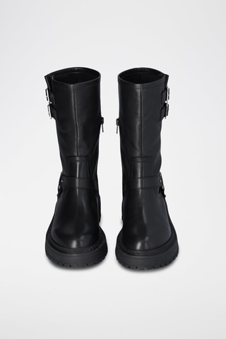 Bottes en cuir de taureau Rumi - Noir