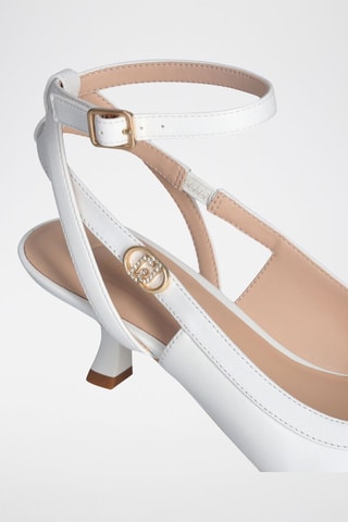 Escarpins en cuir de chèvre Gemy - Blanc