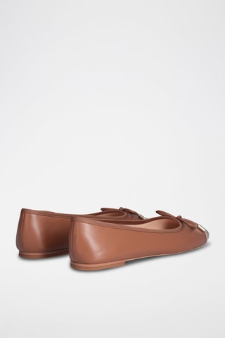 Ballerines en cuir Dafne - Marron
