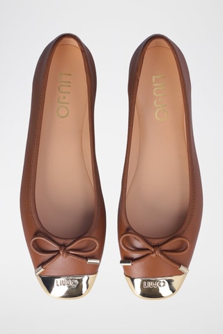 Ballerines en cuir Dafne - Marron