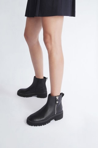 Bottines en cuir - Noir