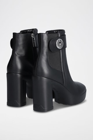 Bottines en cuir - Noir