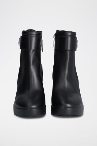 Bottines en cuir - Noir