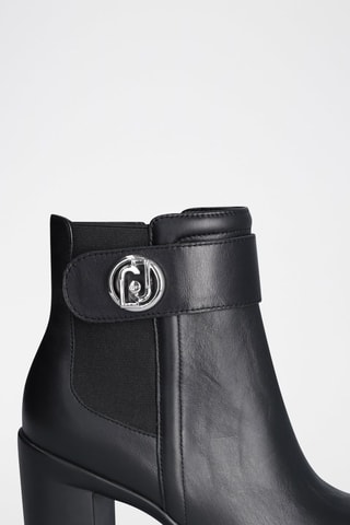 Bottines en cuir - Noir
