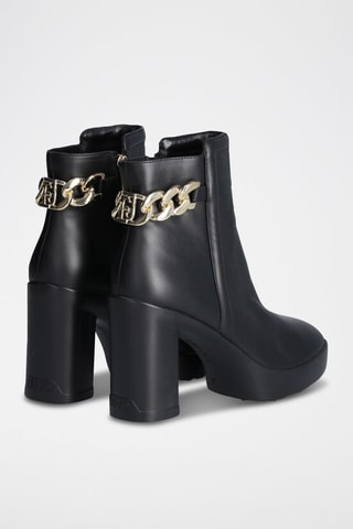 Bottines en cuir - Noir