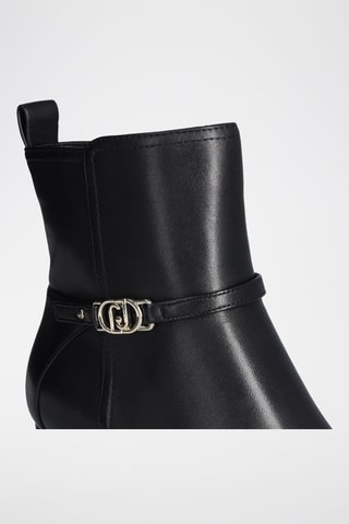 Bottines en cuir de chèvre Babi - Noir