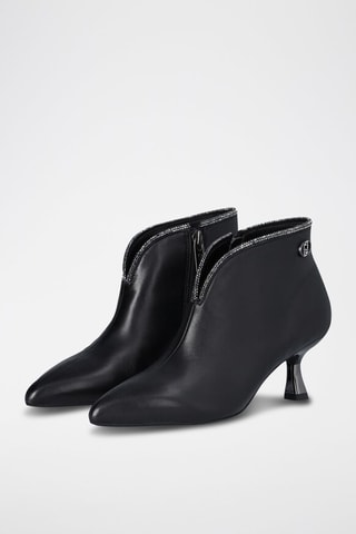 Bottines en cuir Sandie - Noir