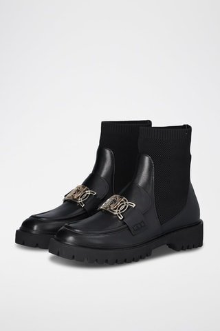 Bottines en cuir Cora - Noir