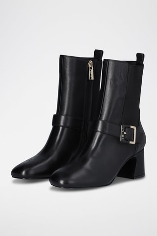 Bottines en cuir - Noir
