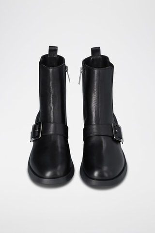 Bottines en cuir - Noir