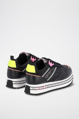 Sneakers Wonder - Noir et rose