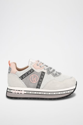 Baskets en cuir de taureau Wonder - Gris clair