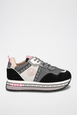 Baskets en cuir de taureau Wonder - Noir