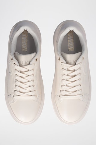 Baskets plateformes en cuir Kylie - Ivoire