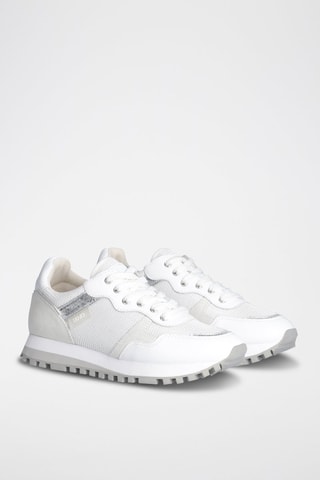 Sneakers en cuir de taureau Wonder - Blanc