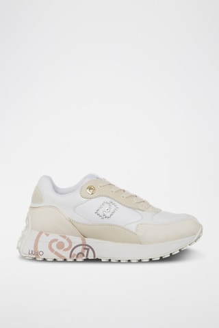 Sneakers en cuir de taureau Lolo - Ecru