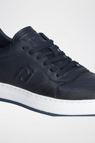 Baskets en cuir Boy - Bleu marine